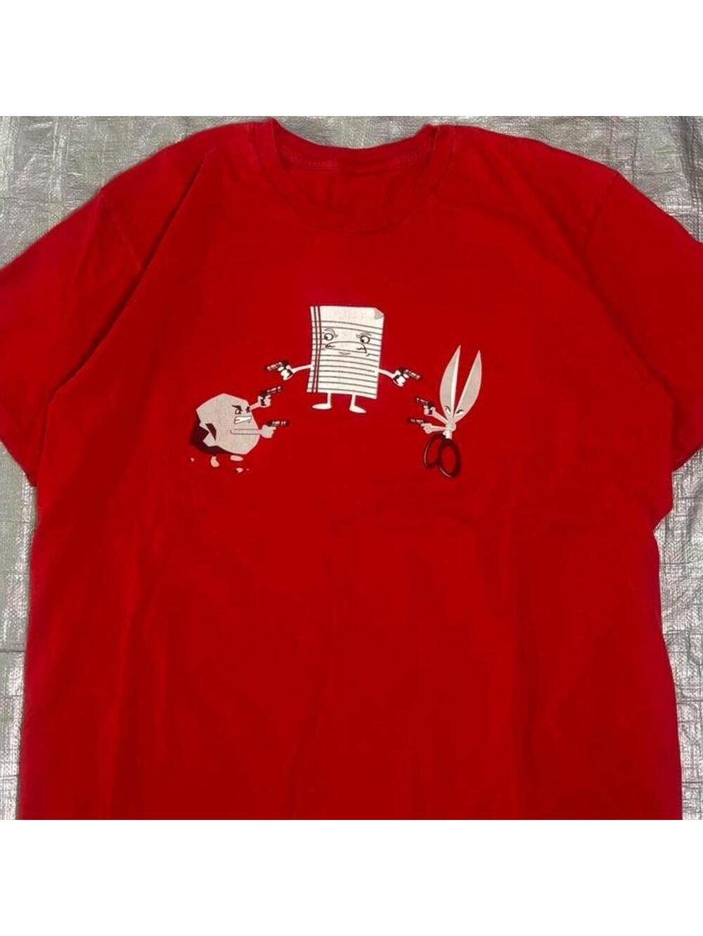 Y2K Rock Paper Scissors Game Tee